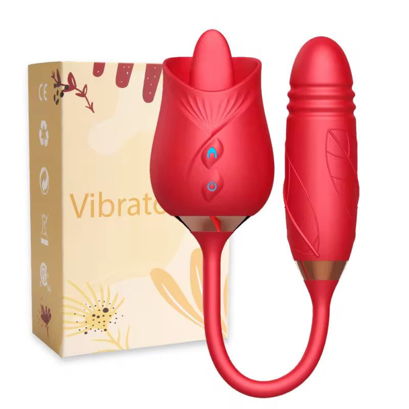 Rose tongue vibrator